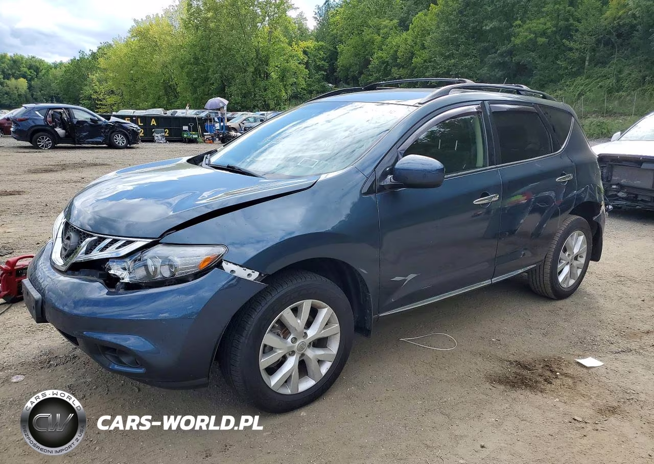 2014 Nissan Murano Sv VIN:JN8AZ1MW2EW523771 - 1