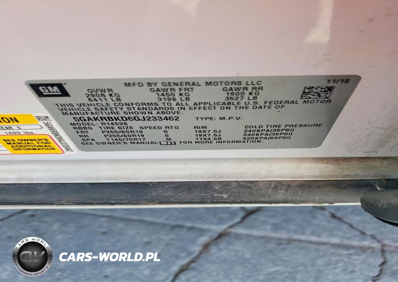 BUICK ENCLAVE VIN:5GAKRBKD6GJ233462 - 13