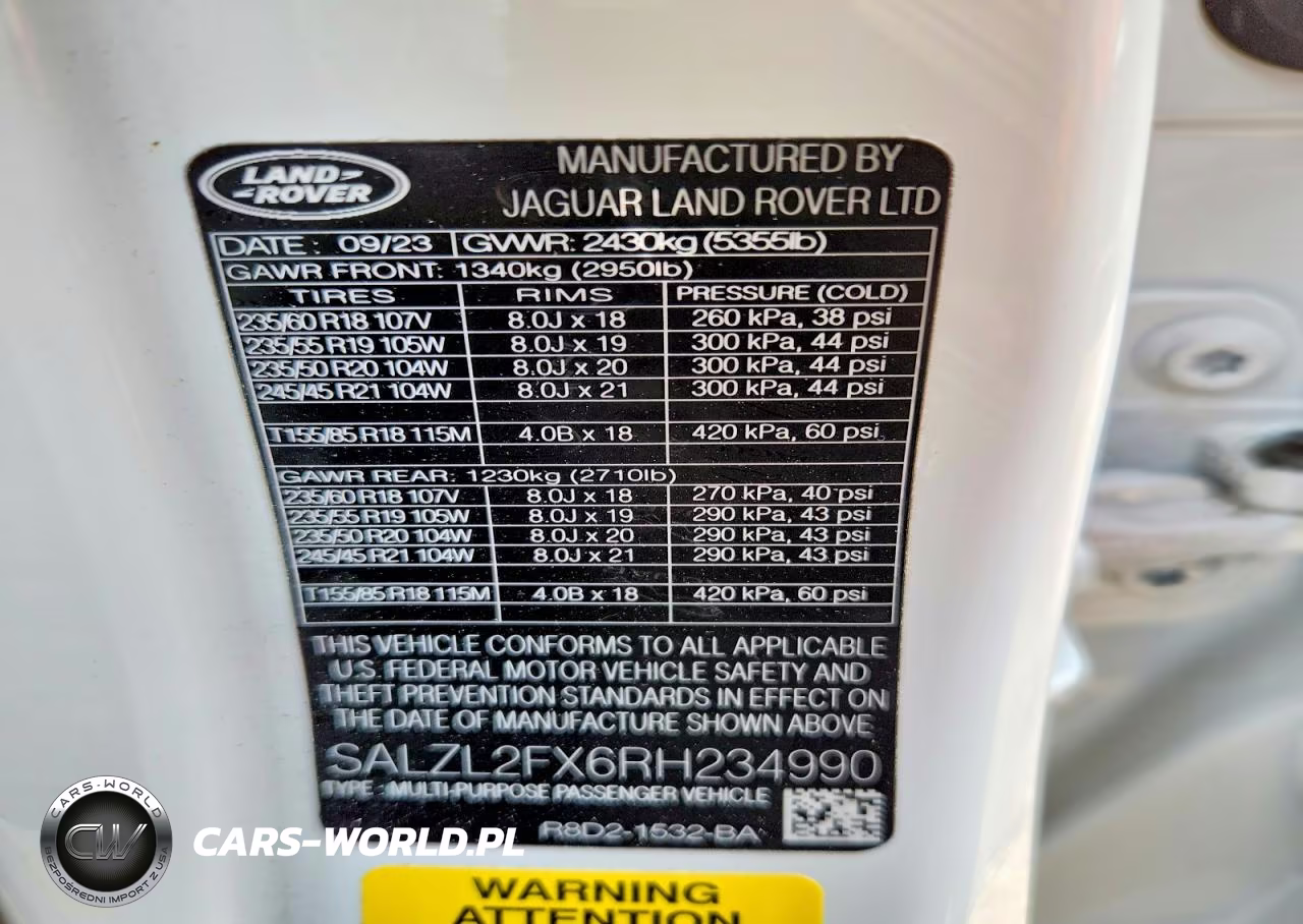 2024 Land Rover Range Rover Evoque Dynamic Se VIN:SALZL2FX6RH234990 - 13
