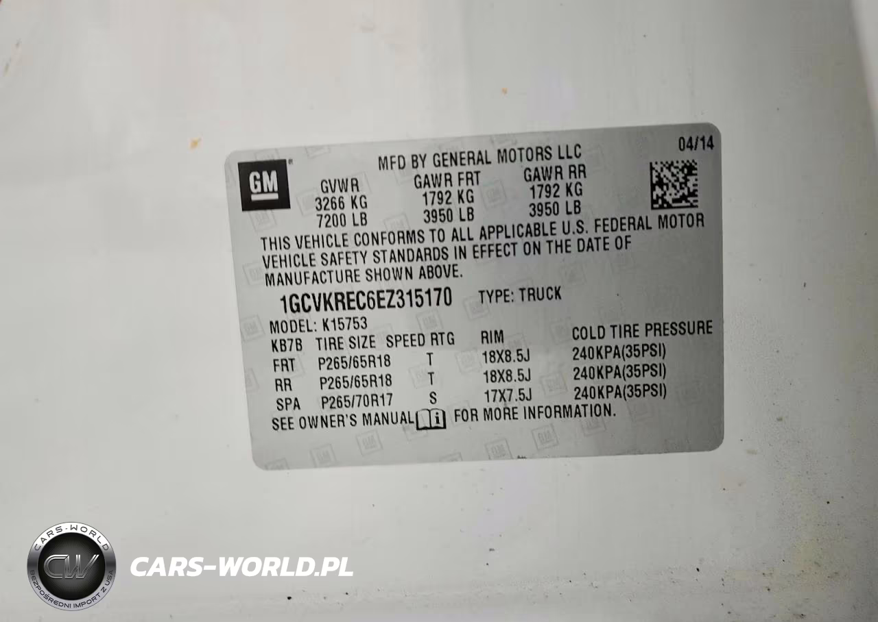 2014 Chevrolet Silverado K1500 Lt VIN:1GCVKREC6EZ315170 - 12