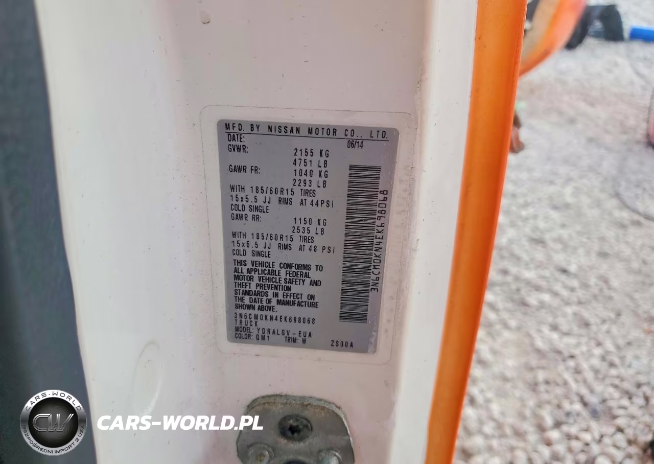 2014 Nissan Nv200 Sv Utility - Service Van VIN:3N6CM0KN4EK698068 - 14