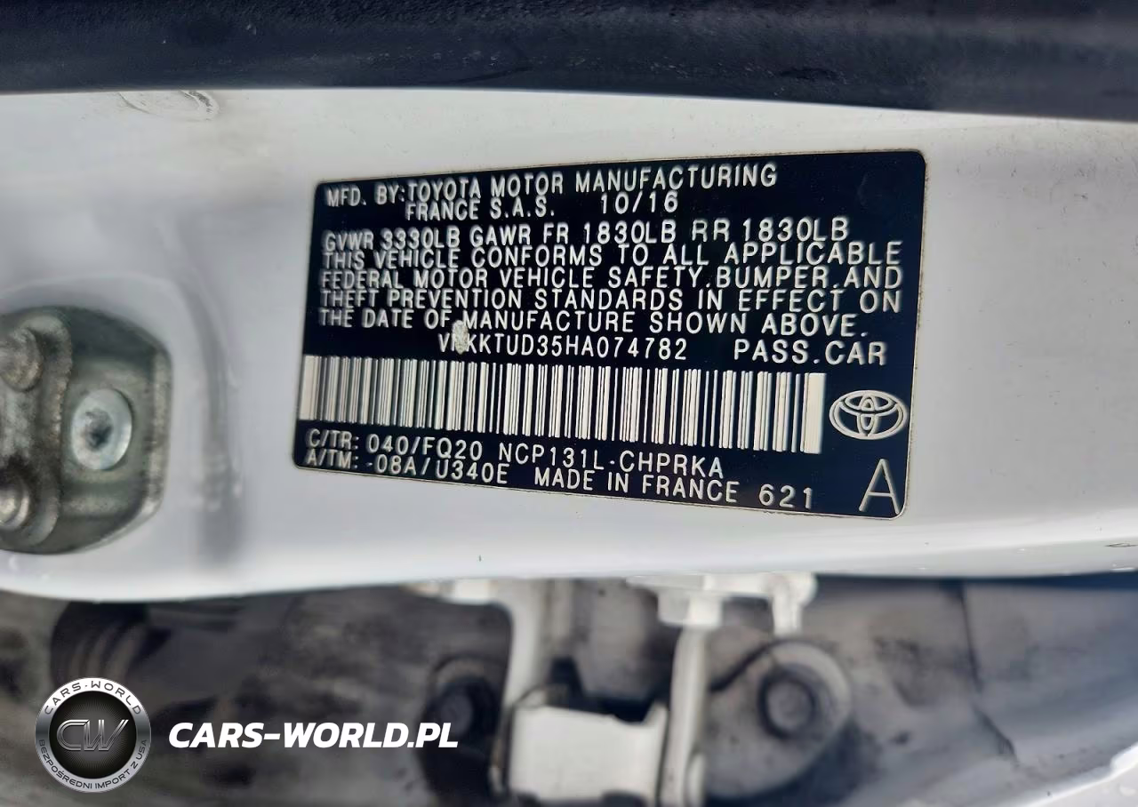 2017 Toyota Yaris 5-Door L Fleet VIN:VNKKTUD35HA074782 - 12