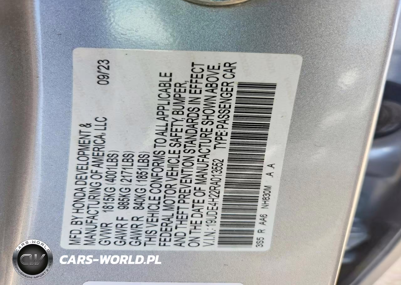 2024 Acura Integra VIN:19UDE4H22RA013552 - 13