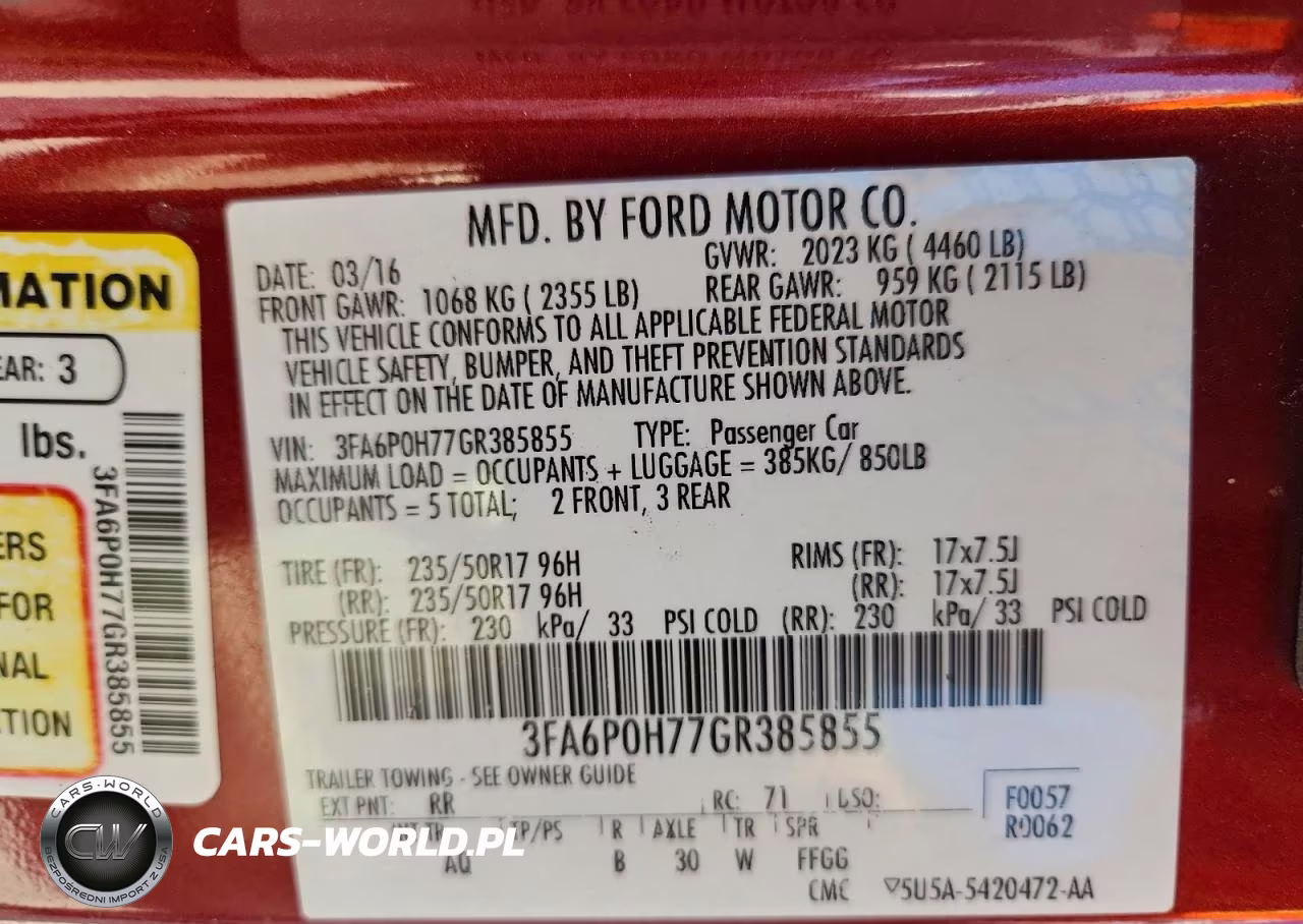 2016 Ford Fusion Se VIN:3FA6P0H77GR385855 - 13