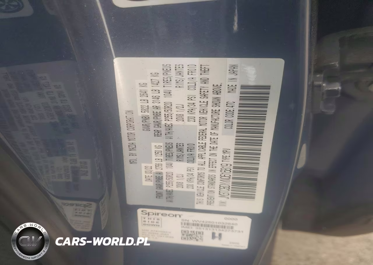 2022 Mazda Cx-9 Grand Touring VIN:JM3TCBDYXN0616819 - 13