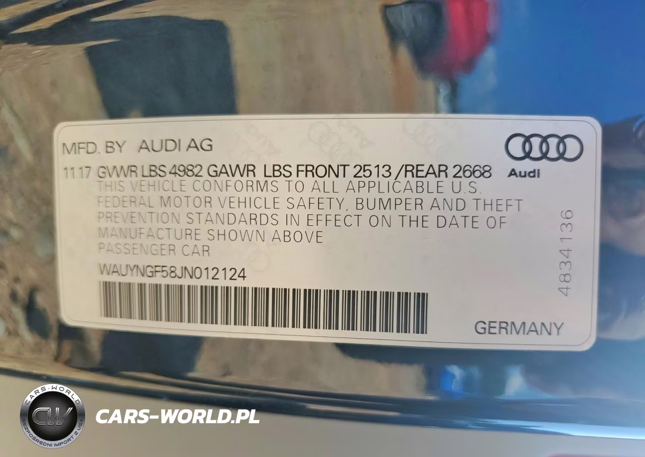 2018 Audi A5 Premium Plus VIN:WAUYNGF58JN012124 - 12