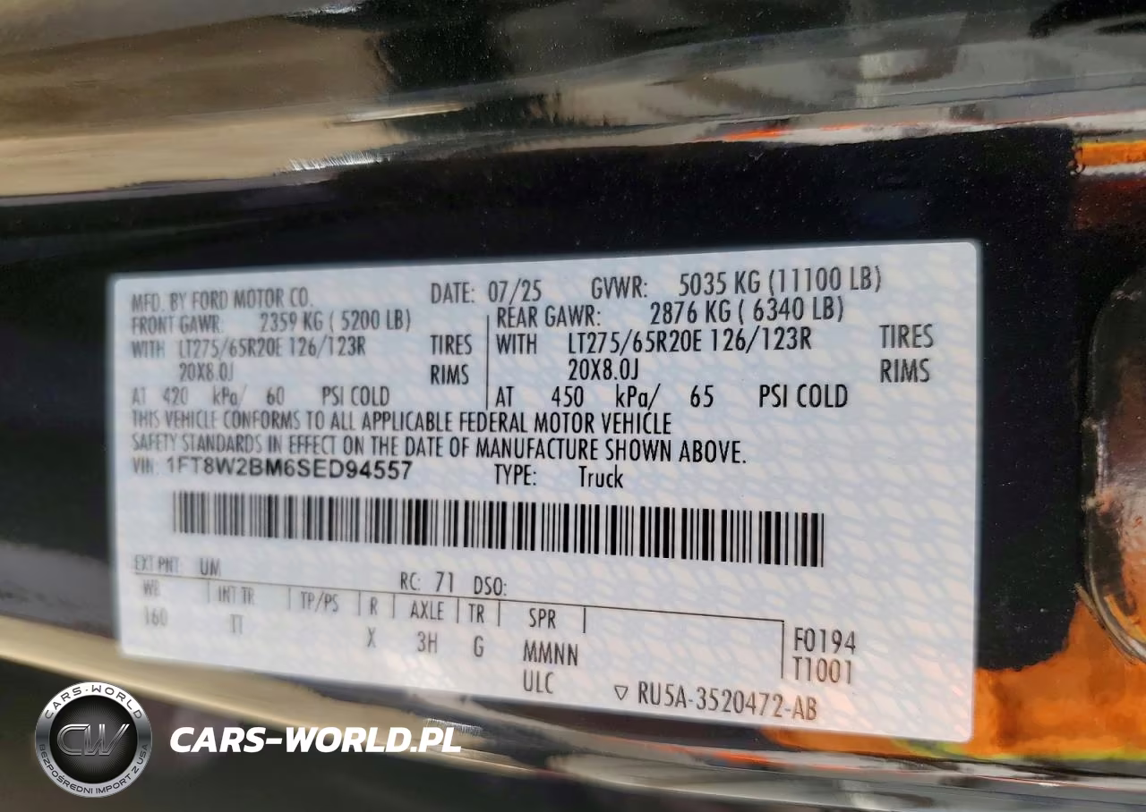 2025 Ford F250 Super Duty VIN:1FT8W2BM6SED94557 - 13