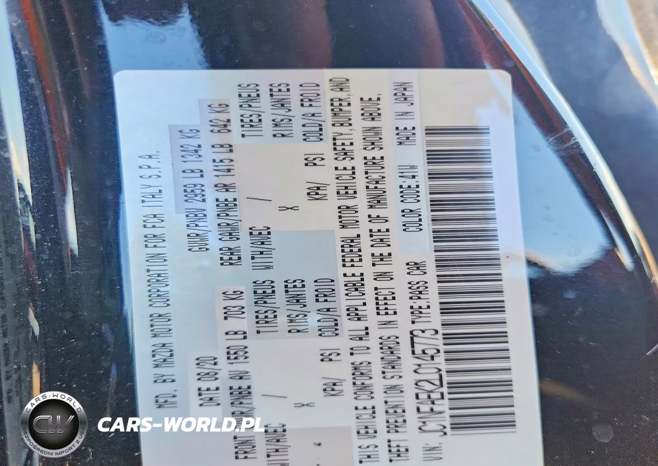 2020 Fiat 124 Spider Classica VIN:JC1NFAEK2L0145773 - 13