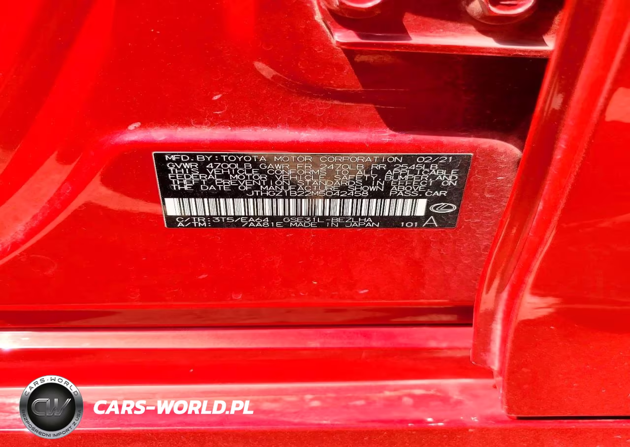 2021 Lexus Is 350 F Sport VIN:JTHGZ1B22M5042458 - 13