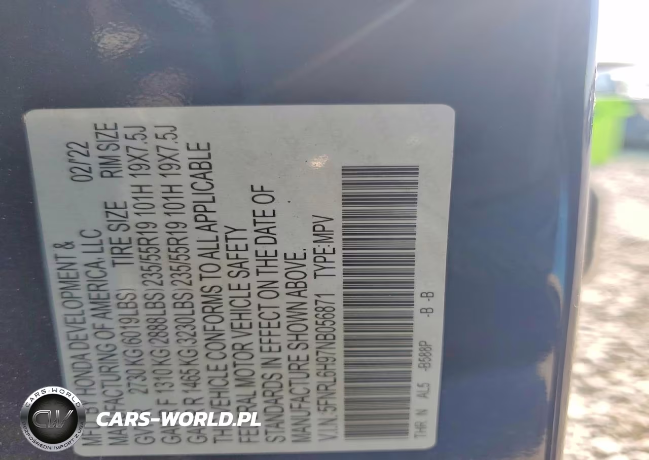 2022 Honda Odyssey Elite VIN:5FNRL6H97NB056871 - 13