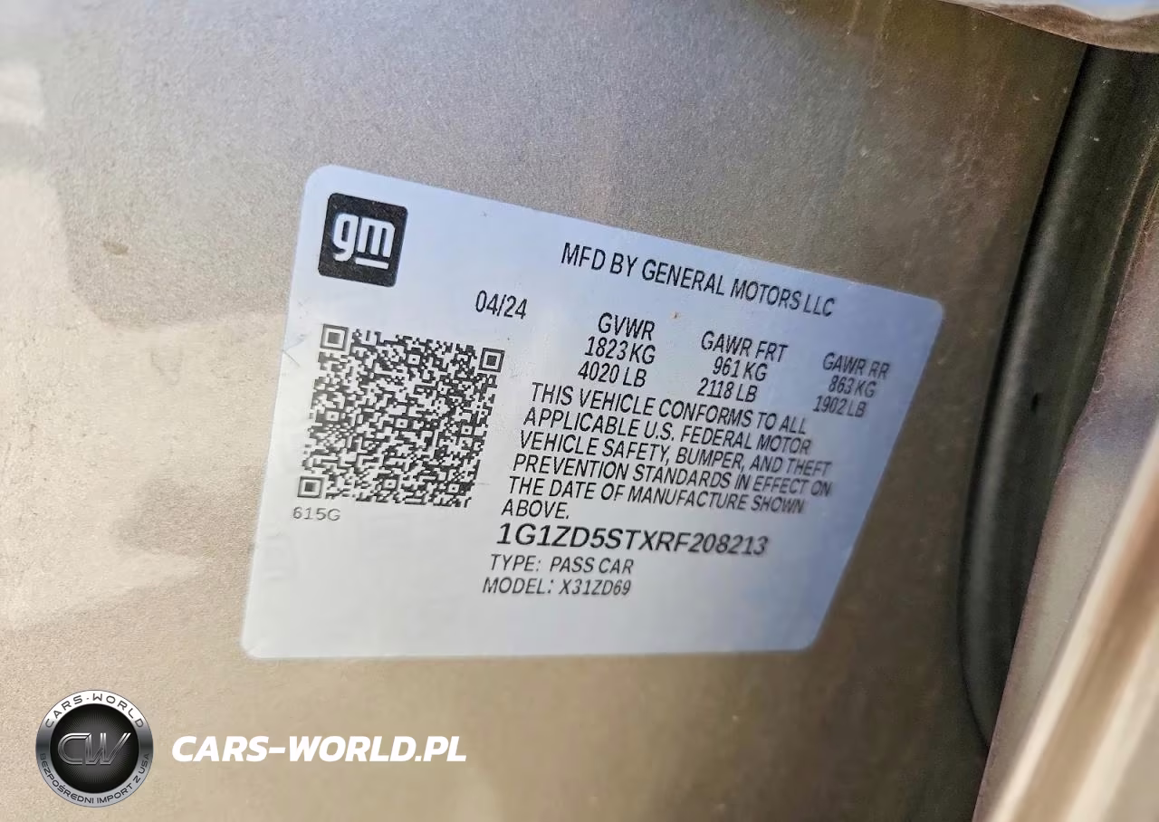 2024 Chevrolet Malibu Lt VIN:1G1ZD5STXRF208213 - 12