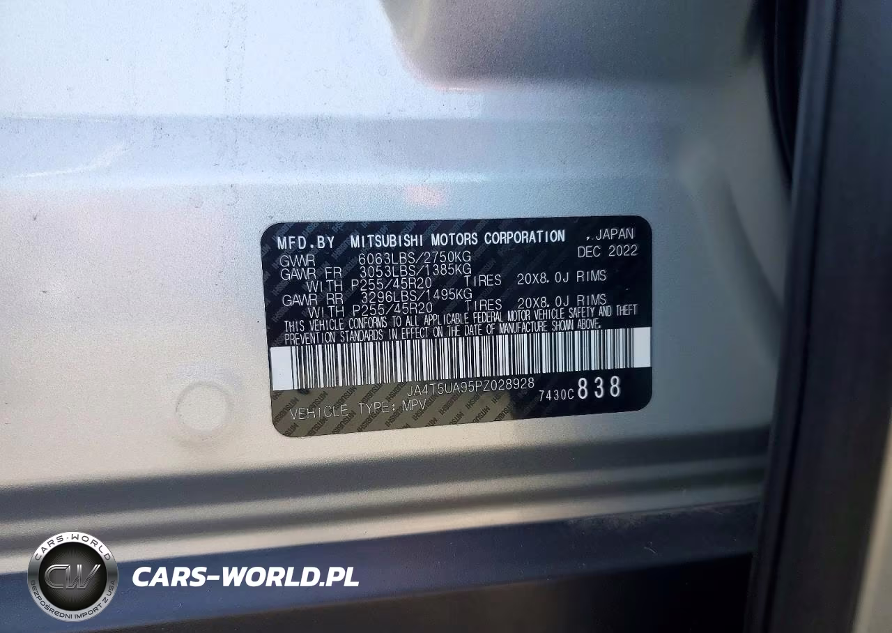2023 Mitsubishi Outlander Se VIN:JA4T5UA95PZ028928 - 12