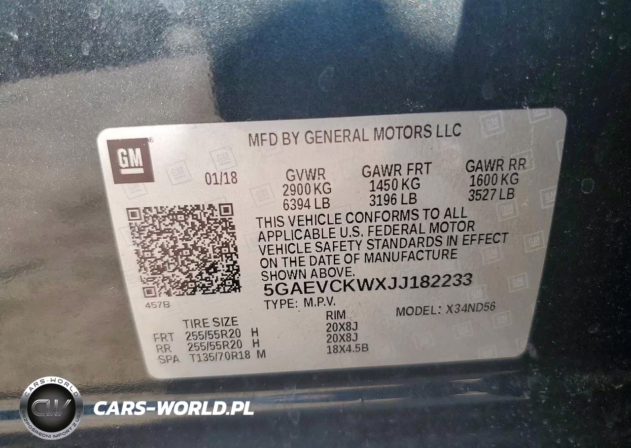 2018 Buick Enclave Avenir VIN:5GAEVCKWXJJ182233 - 13
