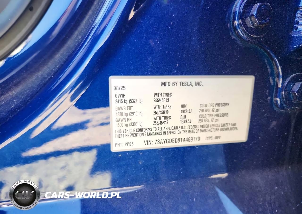 2026 Tesla Model Y VIN:7SAYGDED8TA469179 - 12