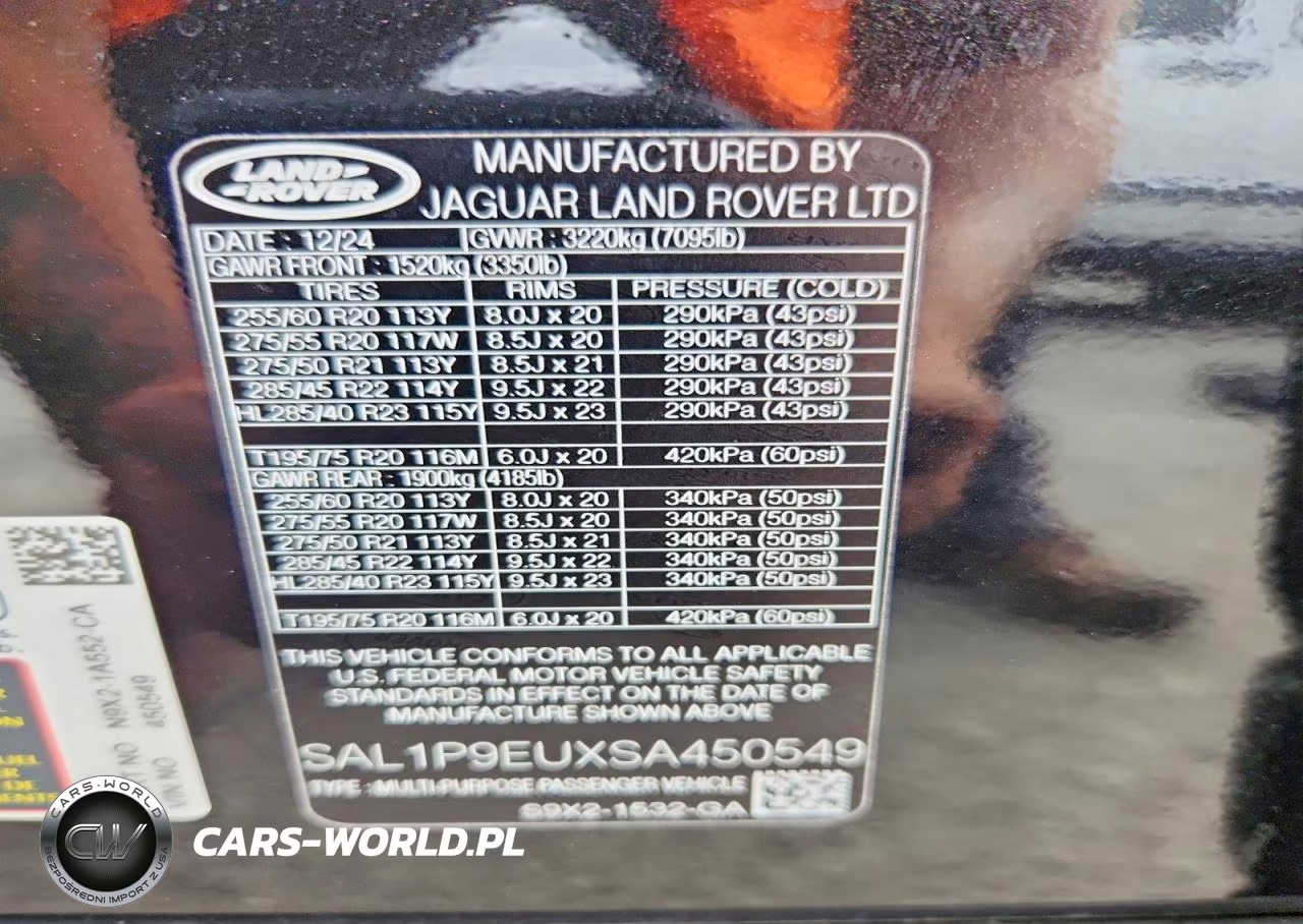 2025 Land Rover Range Rover Sport Se VIN:SAL1P9EUXSA450549 - 13