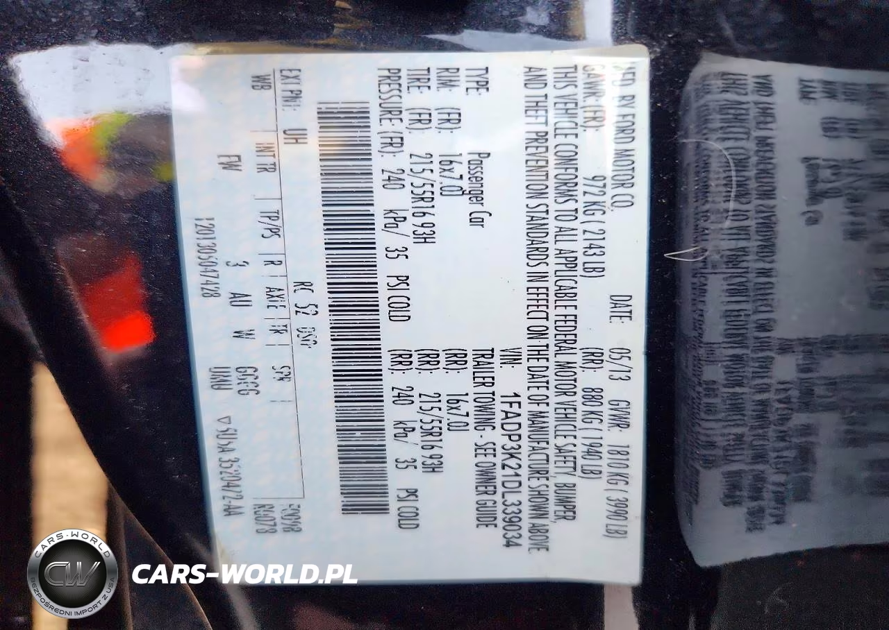 2013 Ford Focus Se VIN:1FADP3K21DL339034 - 12
