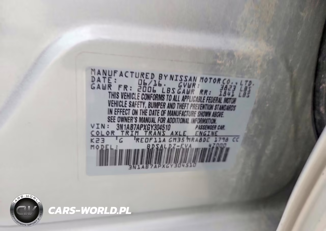 2016 Nissan Sentra Sv VIN:3N1AB7APXGY304510 - 12
