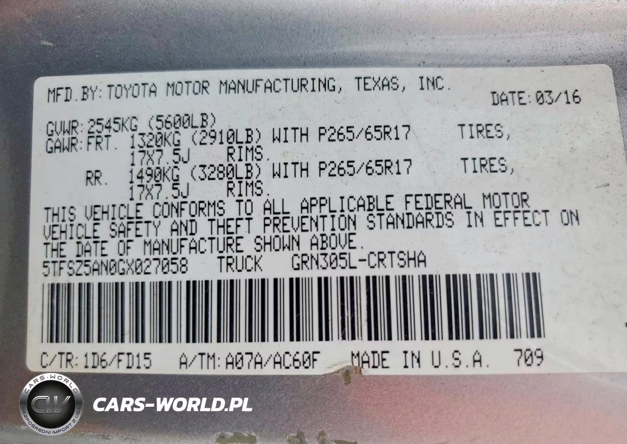 2016 Toyota Tacoma Trd Sport VIN:5TFSZ5AN0GX027058 - 13