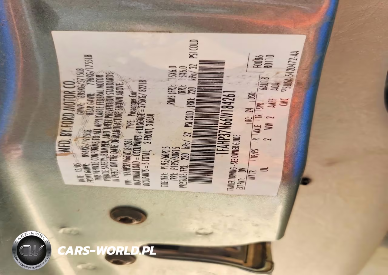 2006 Ford Focus Zx5 VIN:1FAHP37N66W184261 - 12