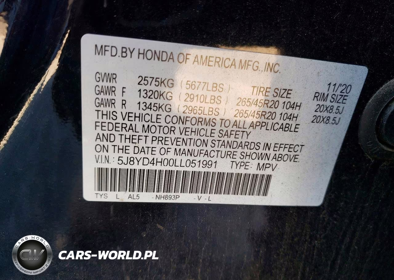 2020 Acura Mdx A-Spec VIN:5J8YD4H00LL051991 - 13