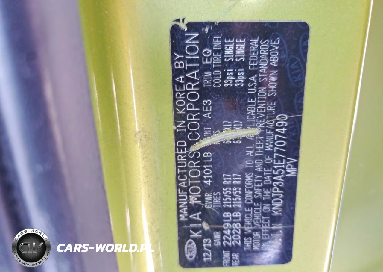 2014 Kia Soul + VIN:KNDJP3A51E7707490 - 13