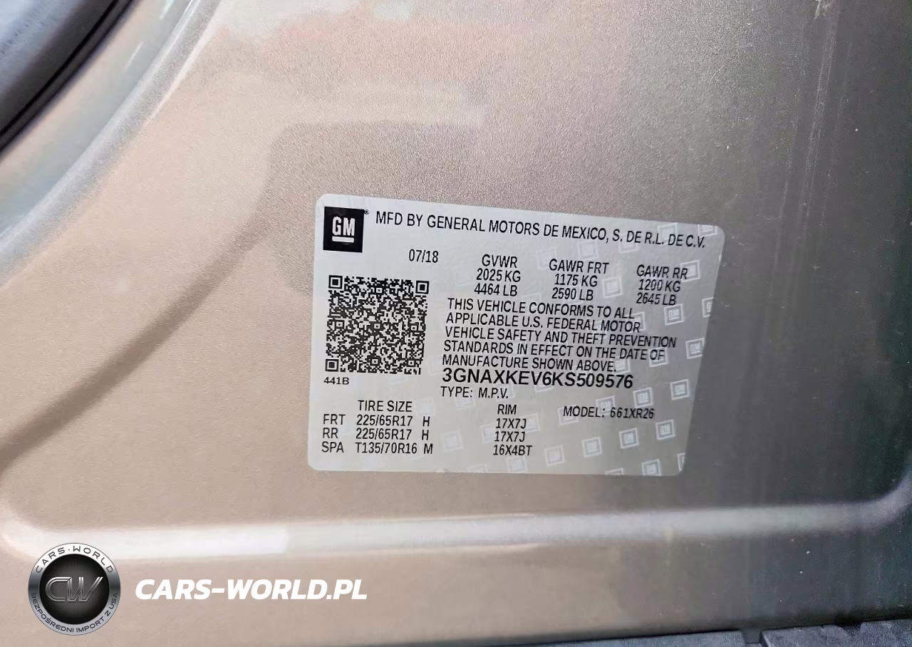 2019 Chevrolet Equinox Lt VIN:3GNAXKEV6KS509576 - 13
