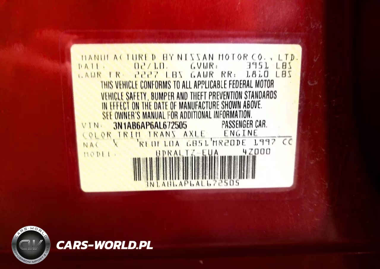 2010 Nissan Sentra 2.0 VIN:3N1AB6AP6AL672505 - 12