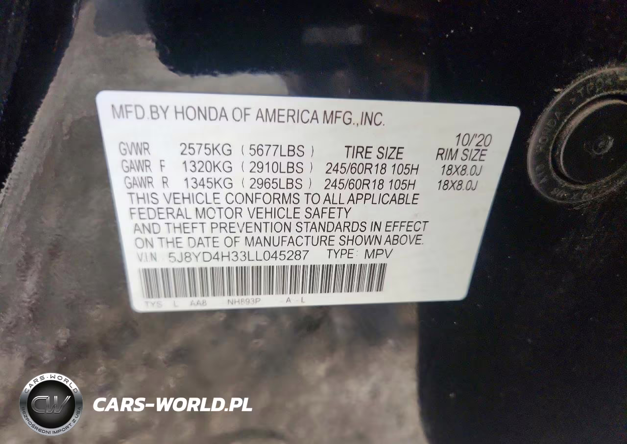2020 Acura Mdx VIN:5J8YD4H33LL045287 - 13