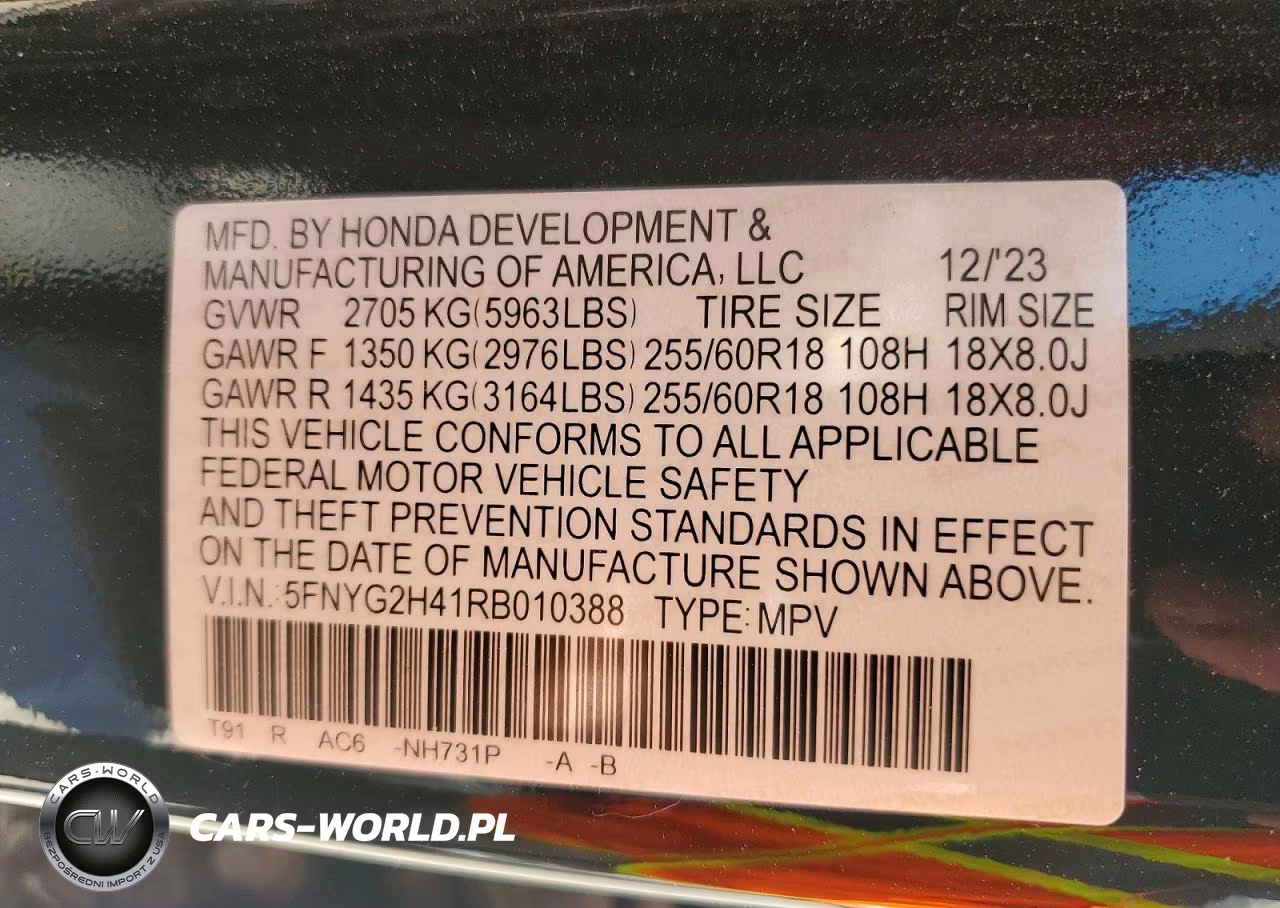 2024 Honda Pilot Exl VIN:5FNYG2H41RB010388 - 13