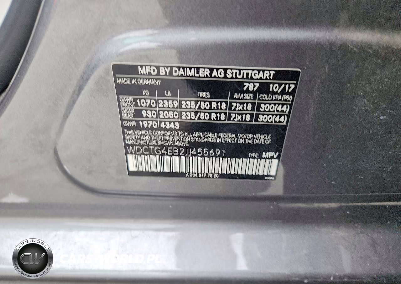 2018 Mercedes-Benz Gla 250 VIN:WDCTG4EB2JJ455691 - 12