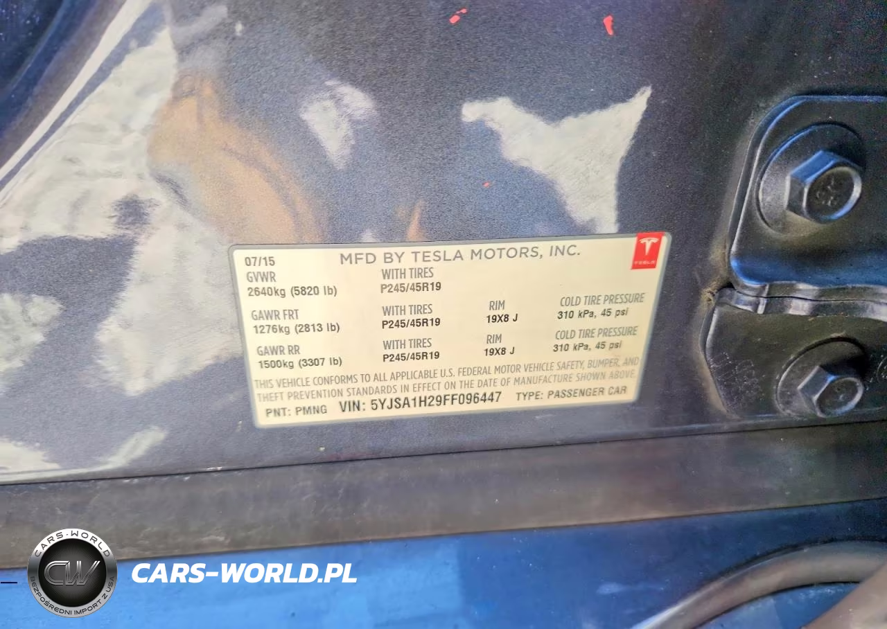 2015 Tesla Model S 85D VIN:5YJSA1H29FF096447 - 12