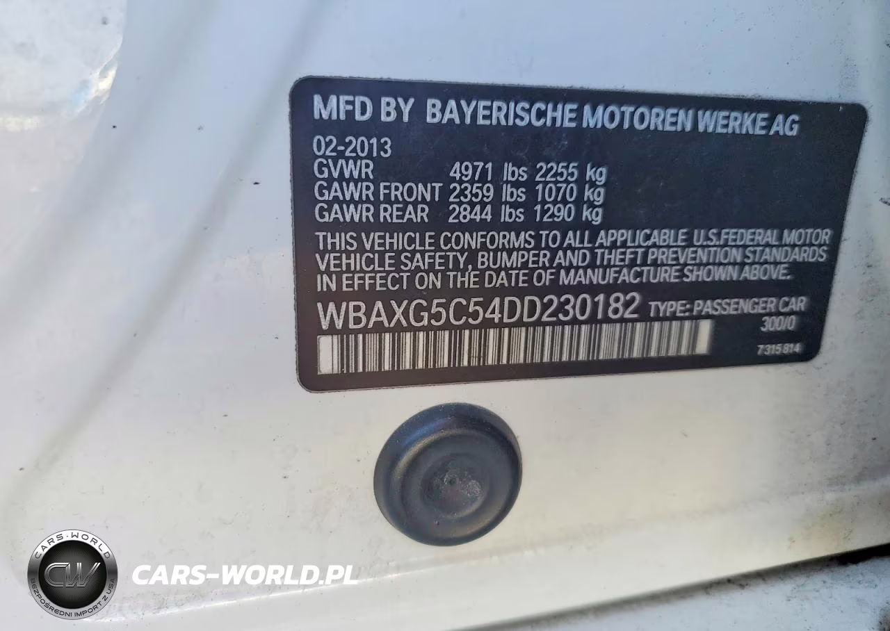 2013 BMW 528 I VIN:WBAXG5C54DD230182 - 13