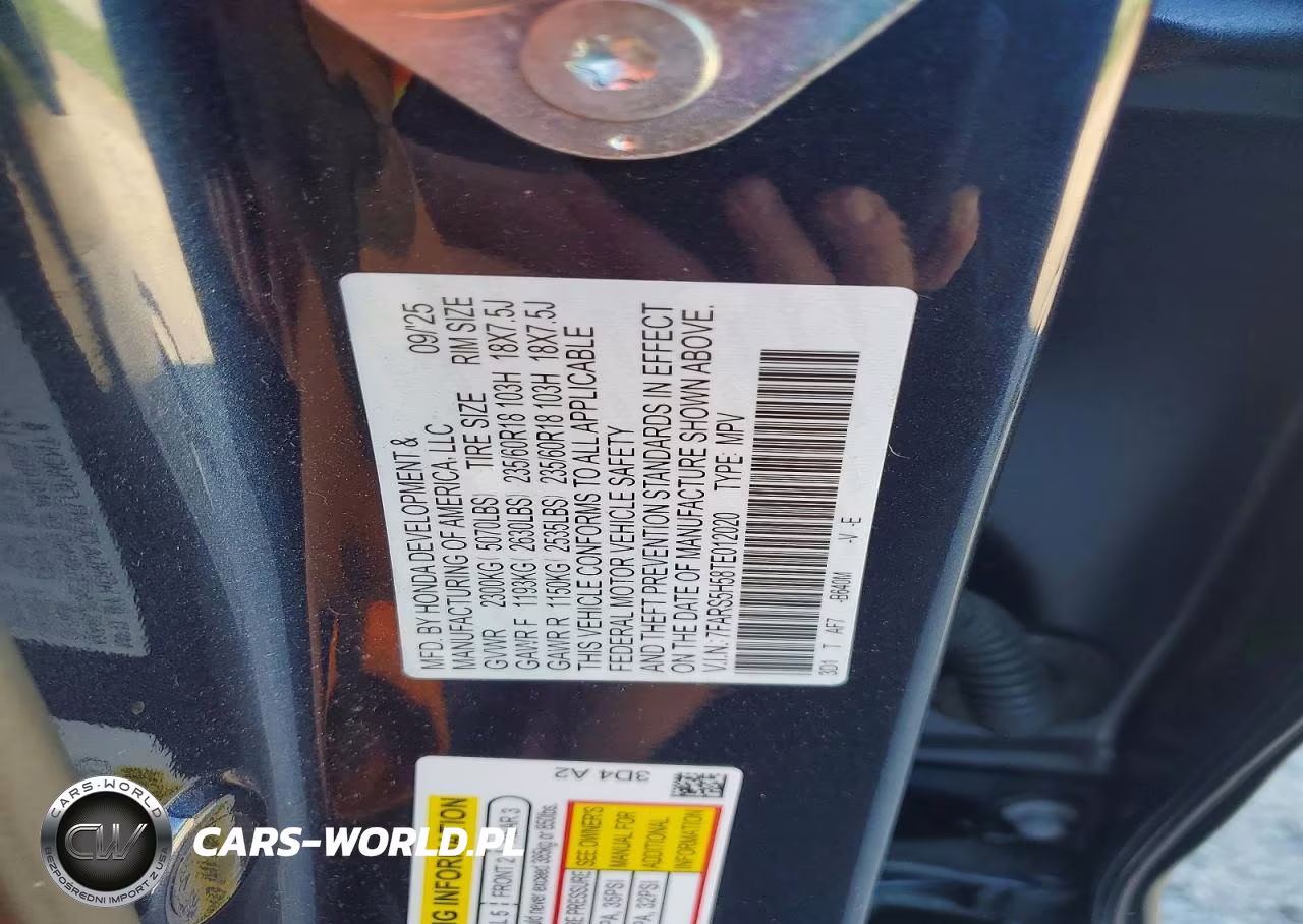 2026 Honda Cr-V Sport VIN:7FARS5H58TE012020 - 14