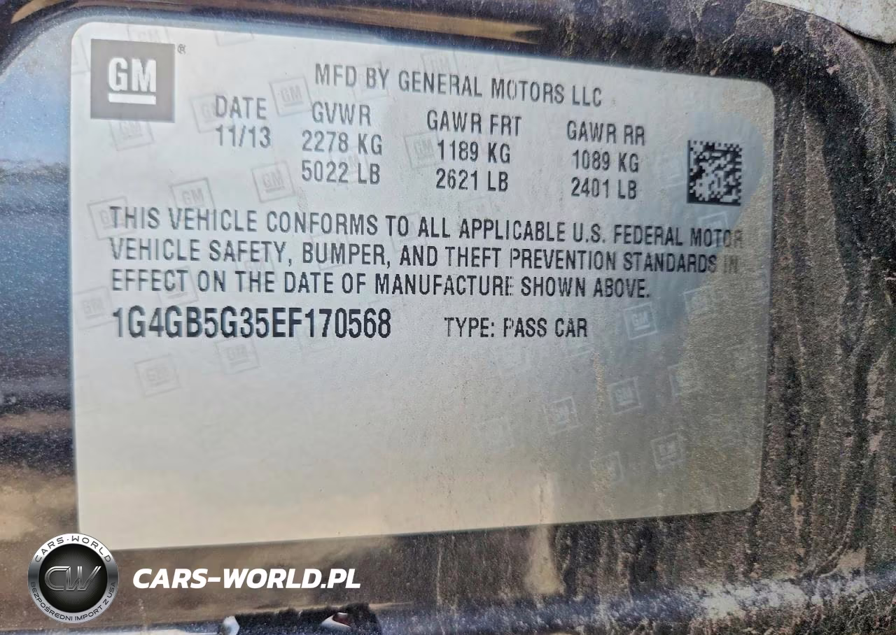2014 Buick Lacrosse VIN:1G4GB5G35EF170568 - 12