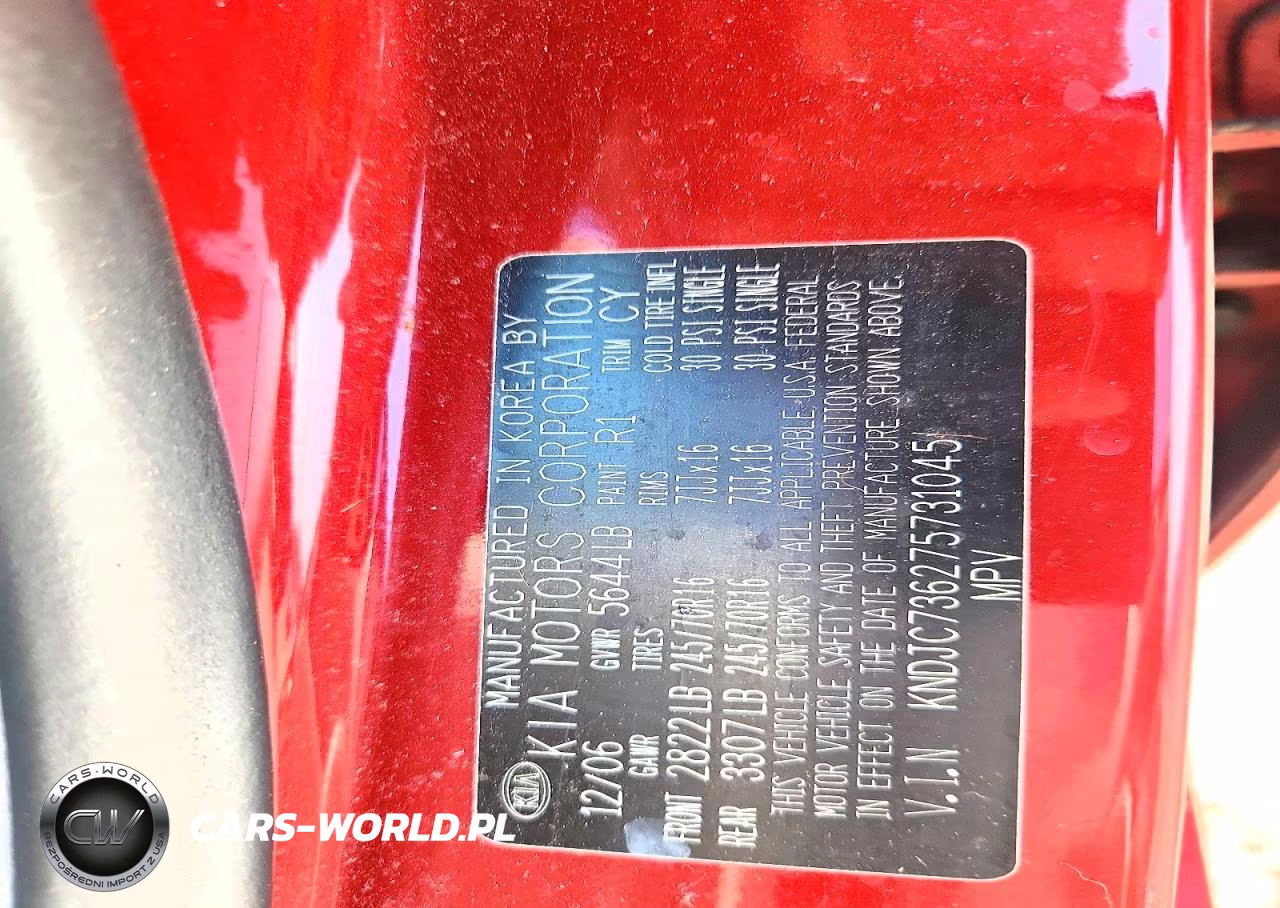 2007 Kia Sorento Lx VIN:KNDJC736275731045 - 12