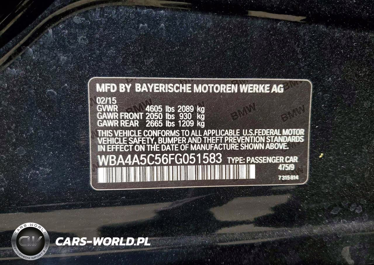 2015 BMW 428 I Gran Coupe VIN:WBA4A5C56FG051583 - 12