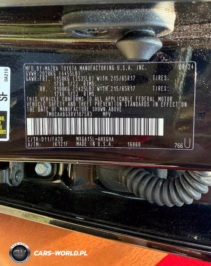 2024 Toyota Corolla Cross Le VIN:7MUCAABGXRV107583 - 10