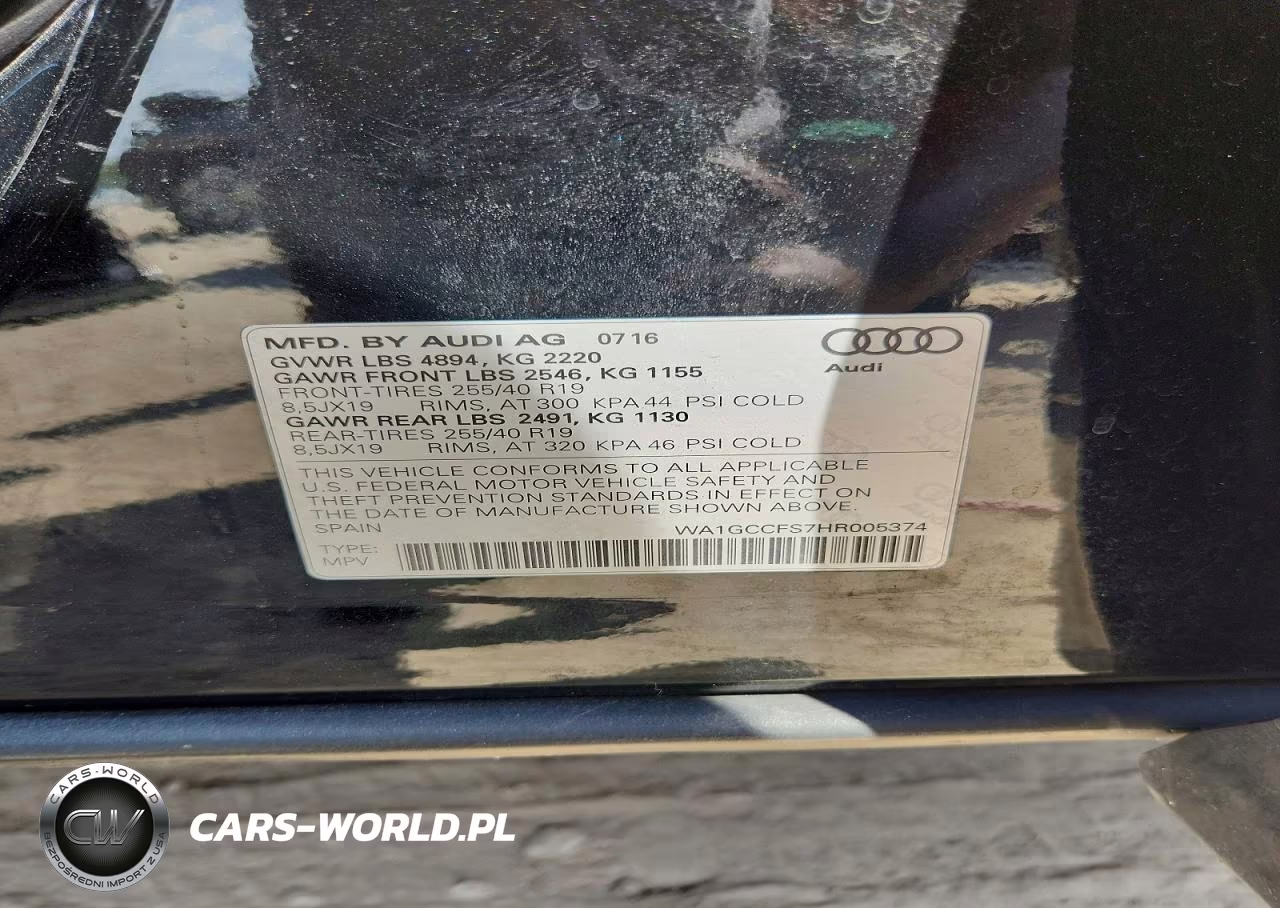 2017 Audi Q3 Prestige VIN:WA1GCCFS7HR005374 - 13