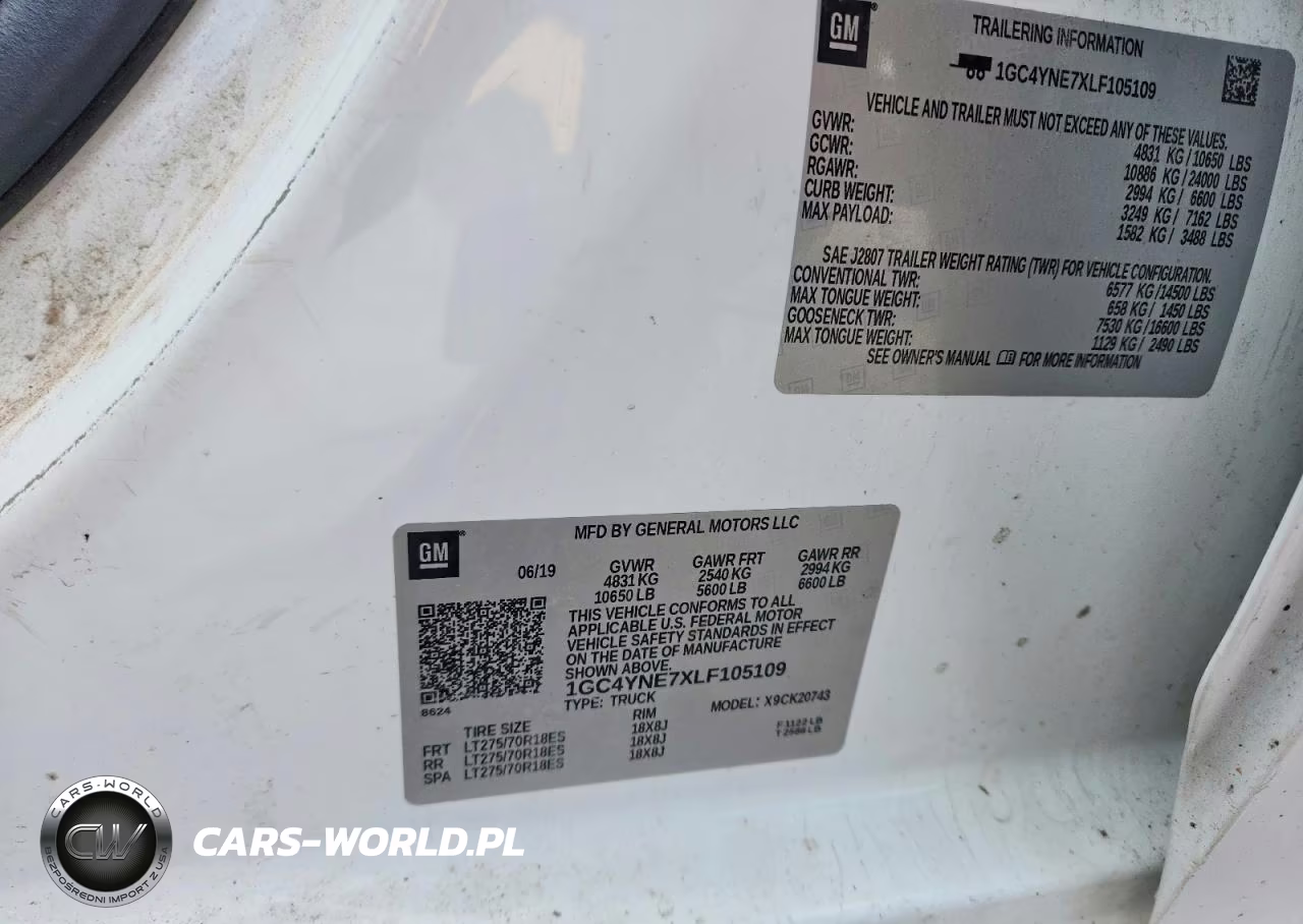 2020 Chevrolet Silverado K2500 Heavy Duty Lt VIN:1GC4YNE7XLF105109 - 12