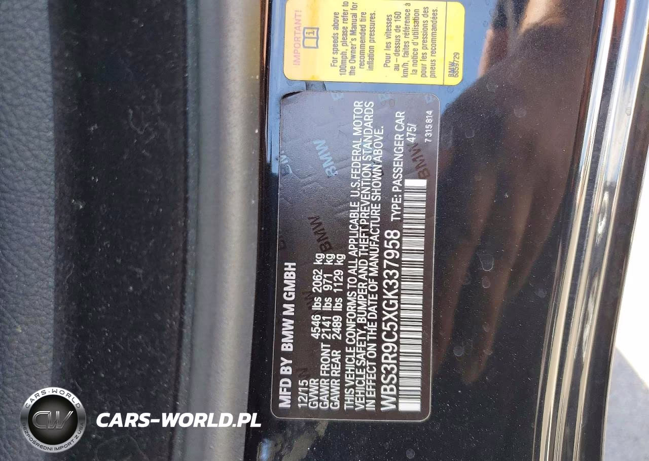 2016 BMW M4 VIN:WBS3R9C5XGK337958 - 12