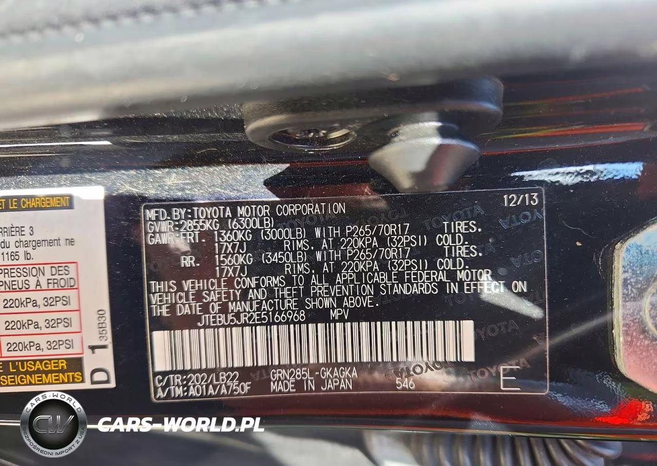 2014 Toyota 4Runner Sr5 Premium VIN:JTEBU5JR2E5166968 - 13