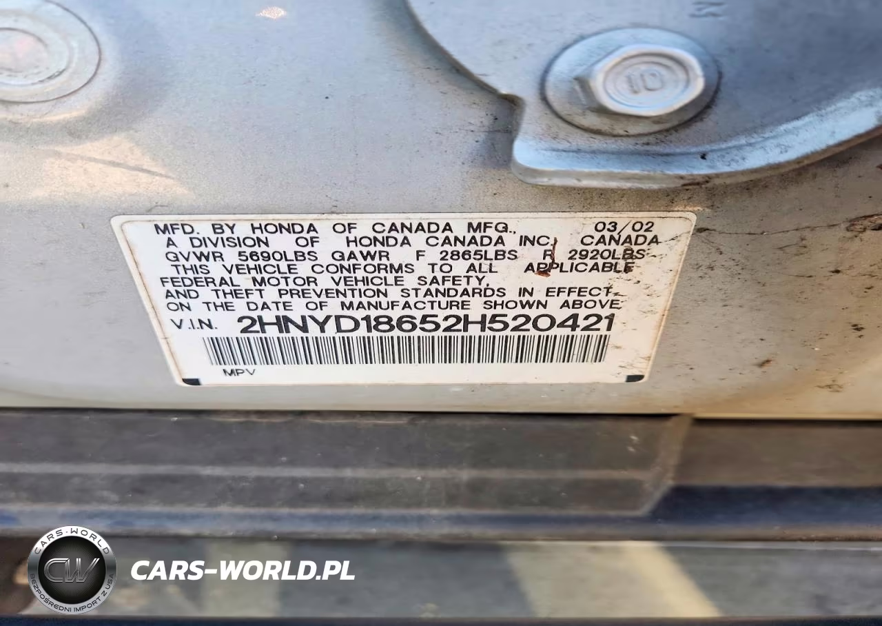 2002 Acura Mdx Touring VIN:2HNYD18652H520421 - 13