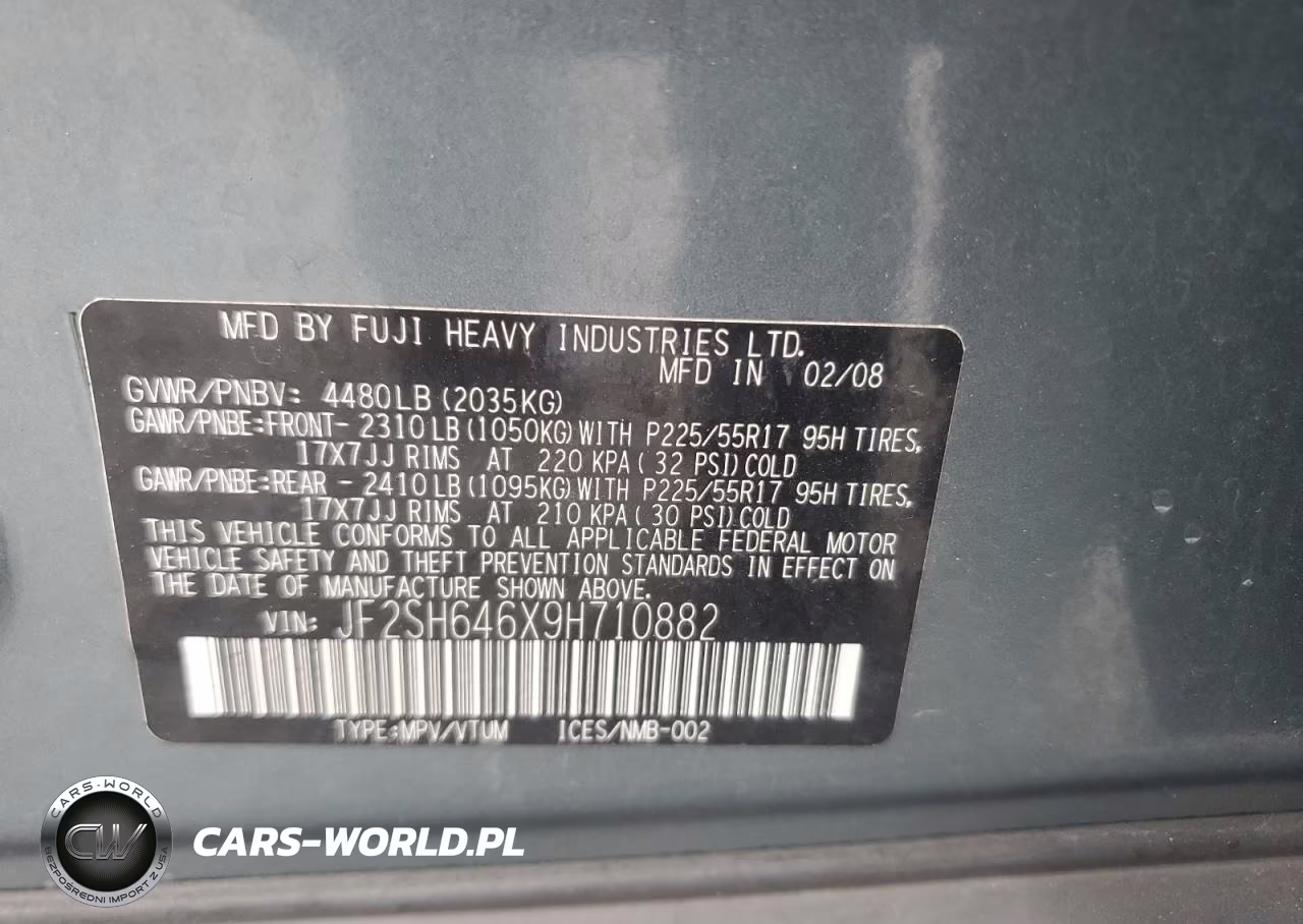 2009 Subaru Forester 2.5X Limited VIN:JF2SH646X9H710882 - 13