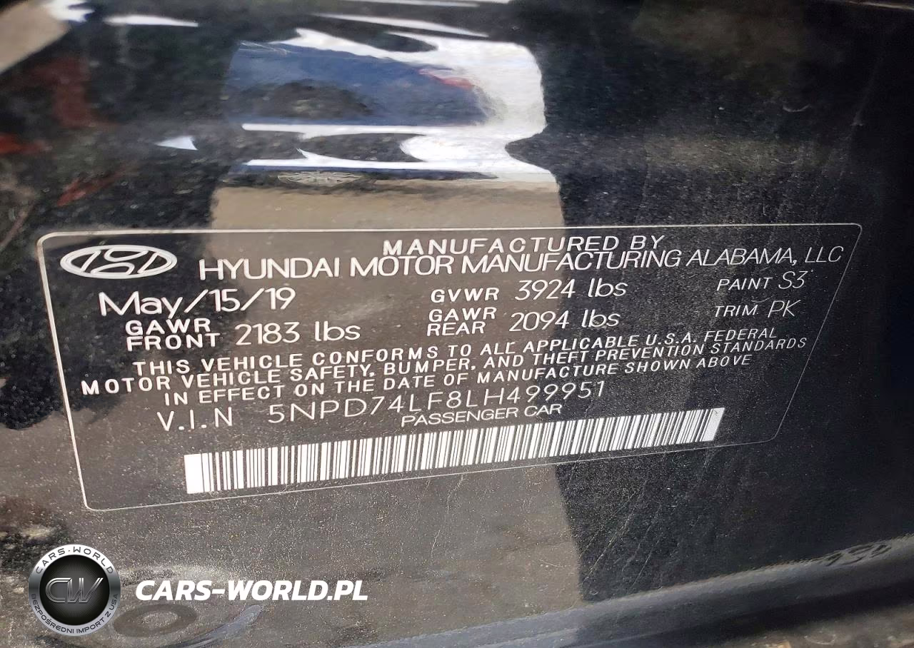 2020 Hyundai Elantra Se VIN:5NPD74LF8LH499951 - 12