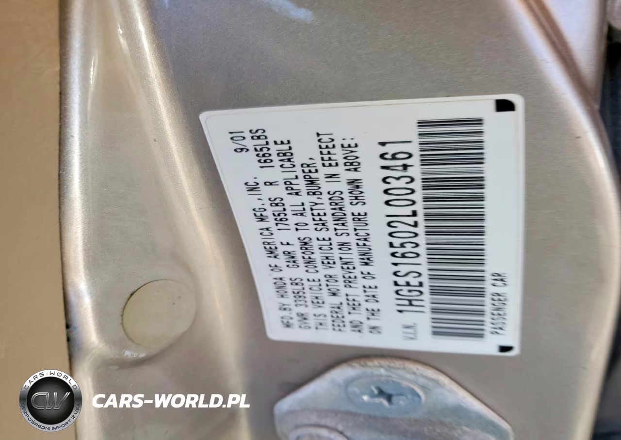 2002 Honda Civic Lx VIN:1HGES16502L003461 - 13