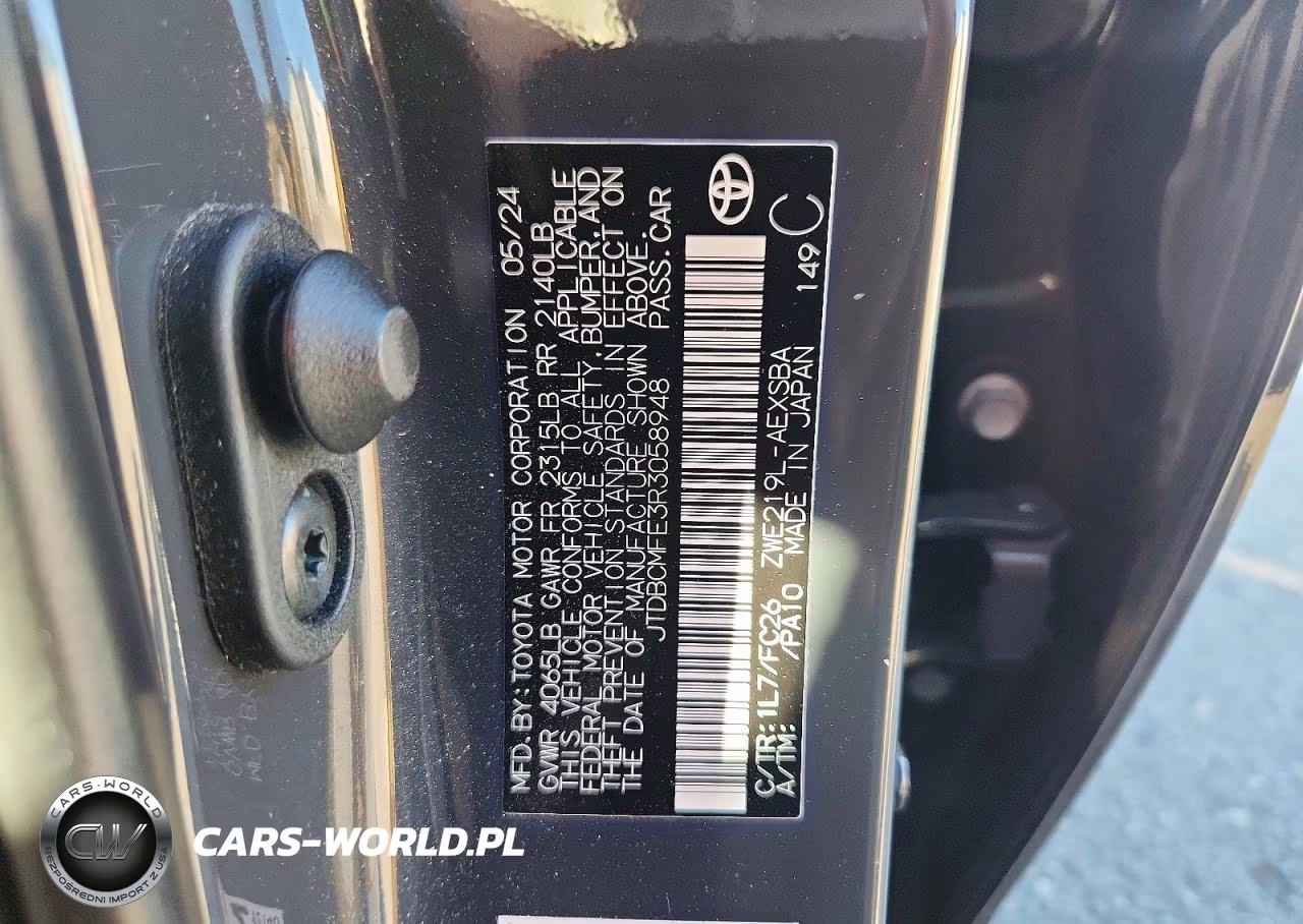 2024 Toyota Corolla Hybrid Se VIN:JTDBCMFE3R3058948 - 12