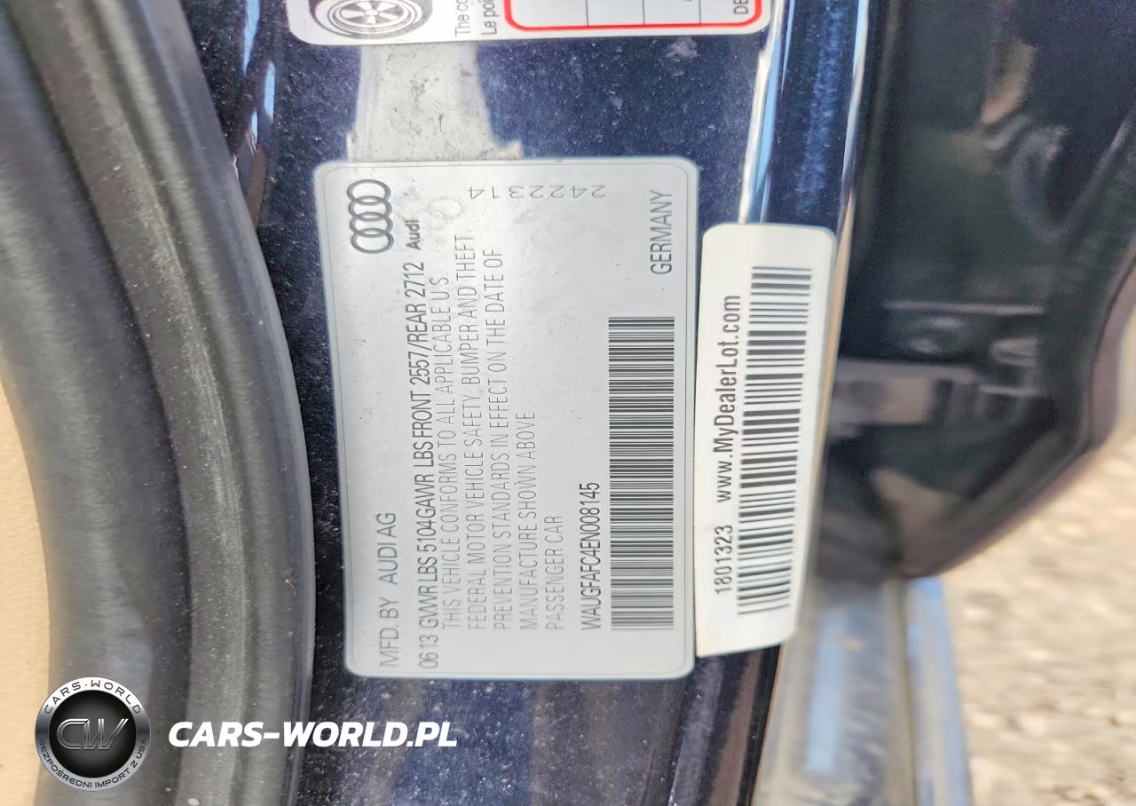 2014 Audi A6 Premium Plus VIN:WAUGFAFC4EN008145 - 12