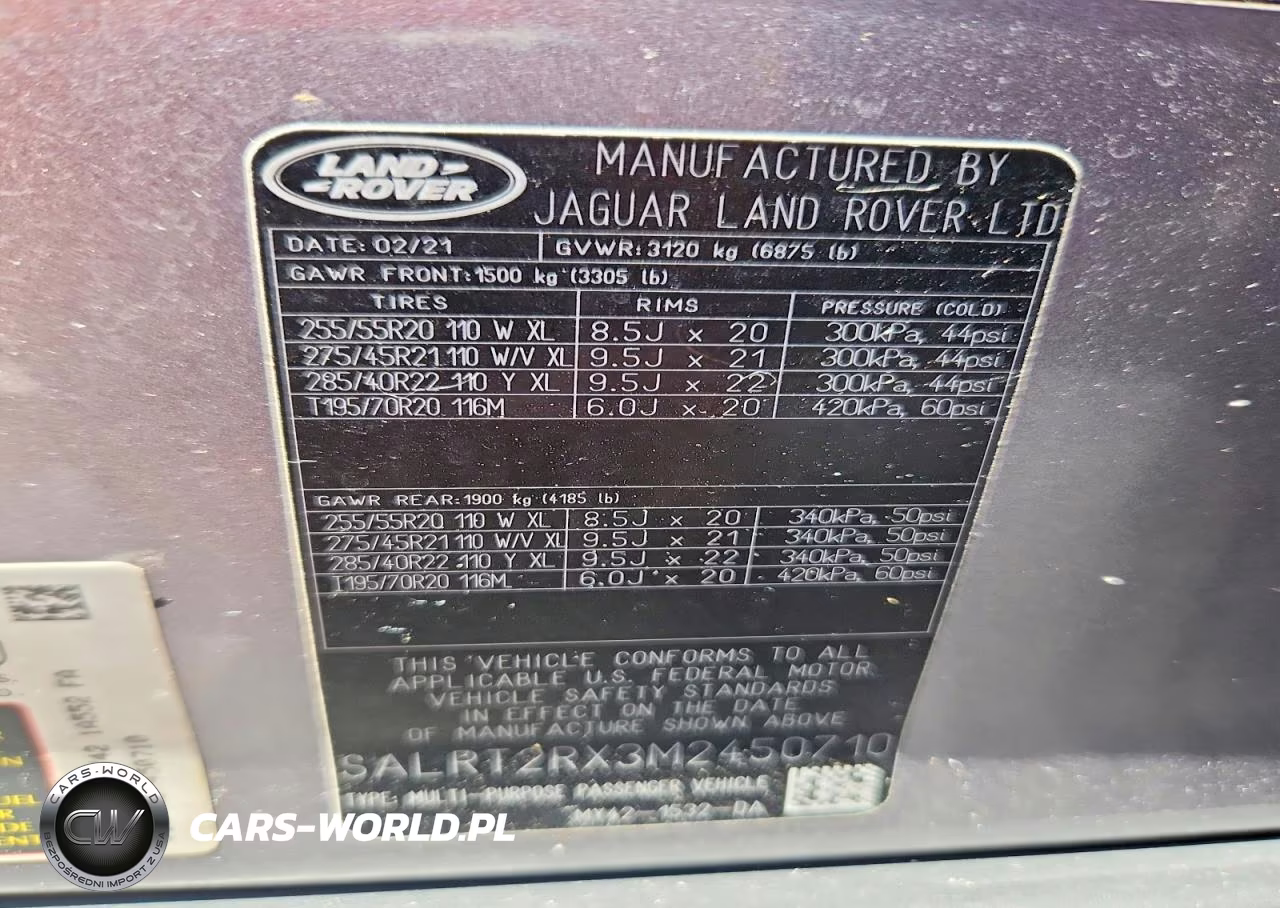 2021 Land Rover Discovery S R-Dynamic VIN:SALRT2RX3M2450710 - 14