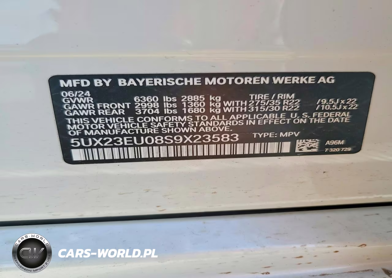 2025 BMW X5 xDrive40I VIN:5UX23EU08S9X23583 - 12