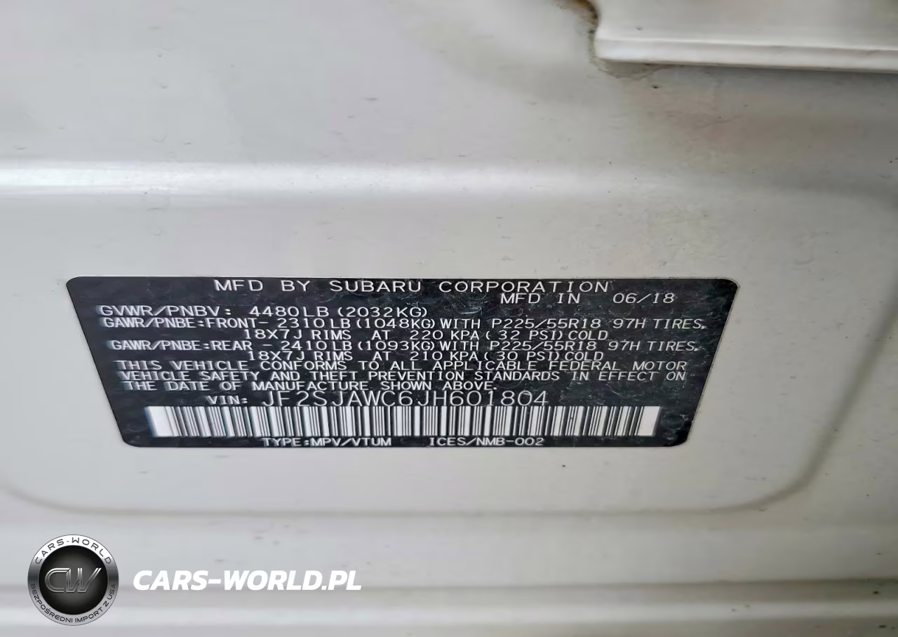 2018 Subaru Forester 2.5I Touring VIN:JF2SJAWC6JH601804 - 13